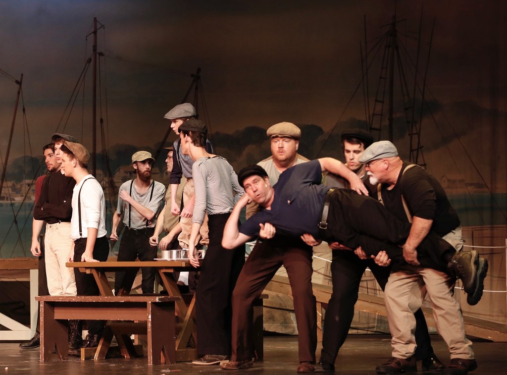 Harbor brawl ensemble scene — Carousel