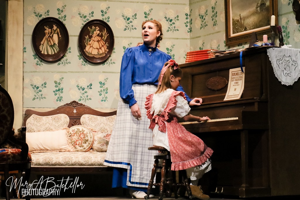 The Music Man — Marian sings as Amaryllis plays the upright piano