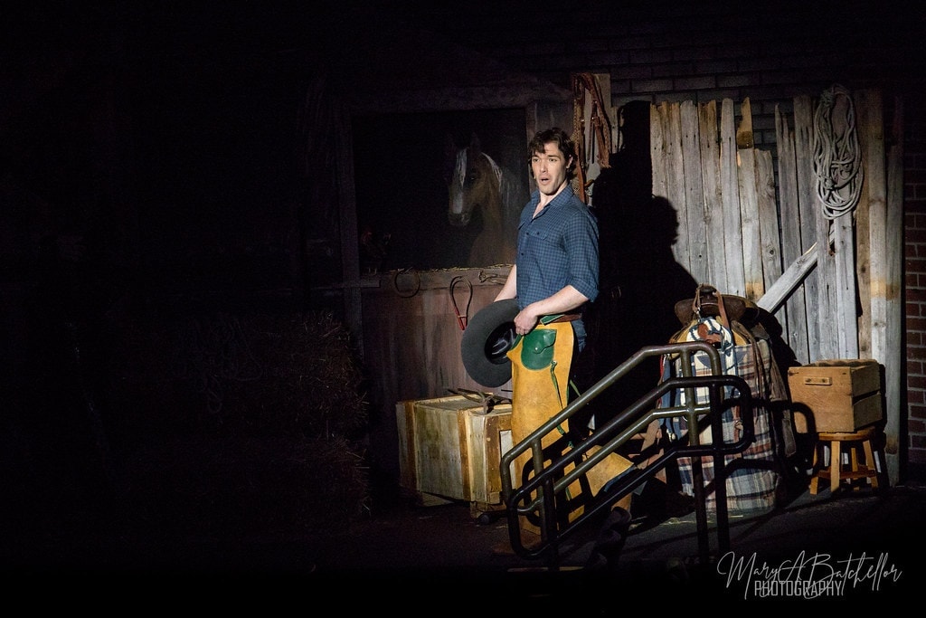 Oklahoma! — Curly in rustic barn setting