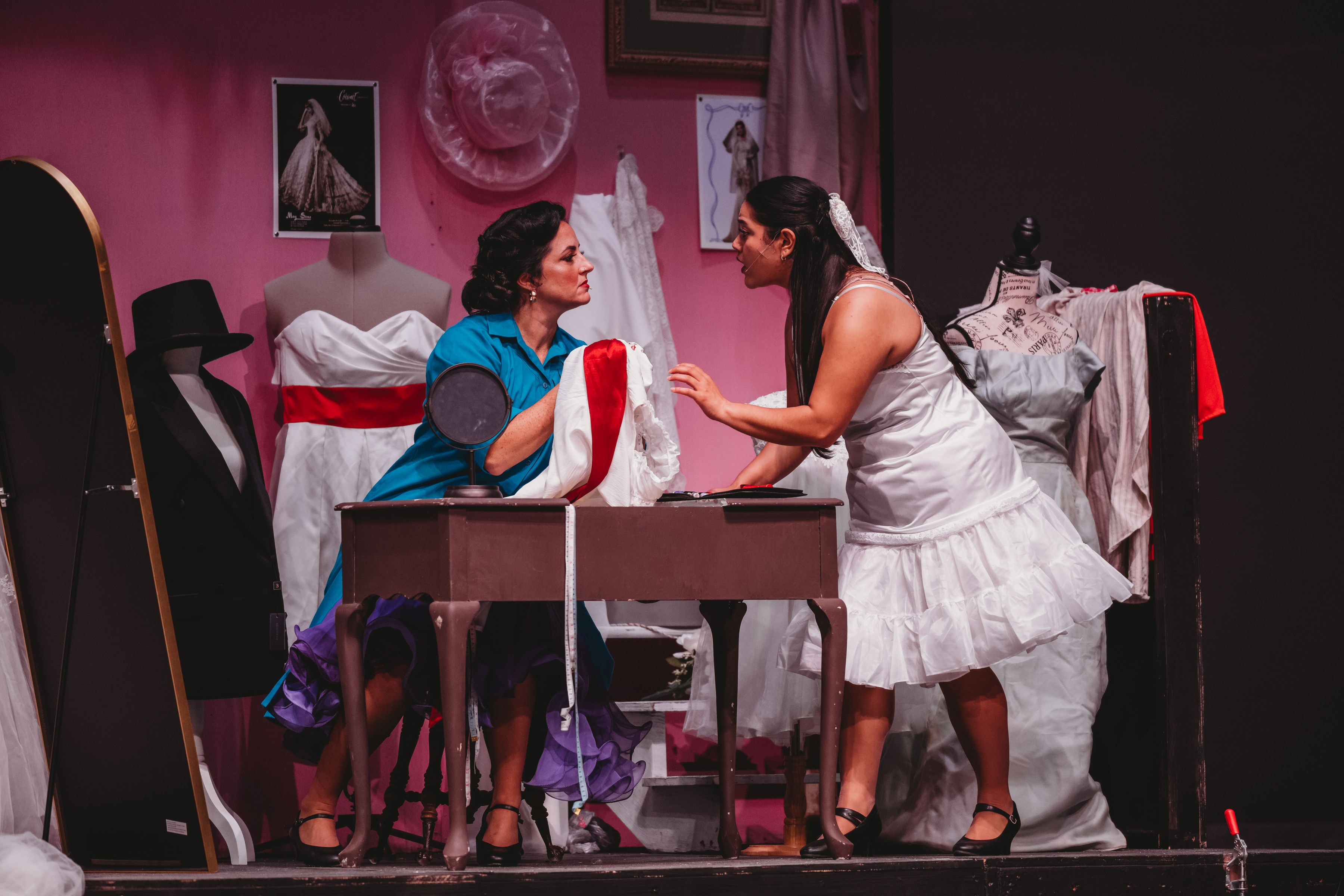 West Side Story 2026 - Anita and Maria in the bridal shop confrontation scene