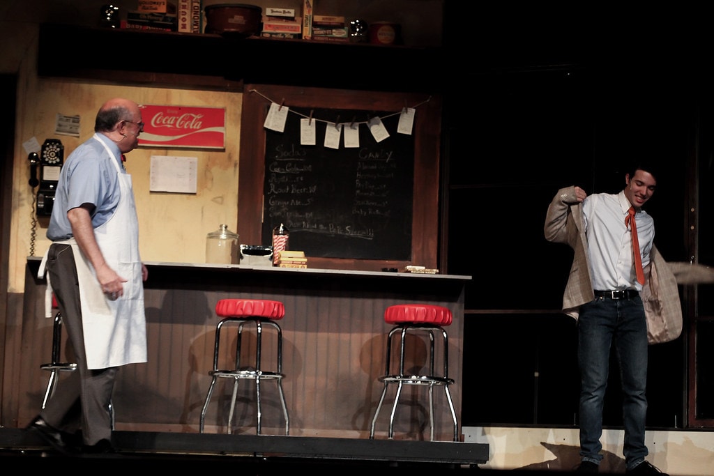 West Side Story cast performing on stage — West Side Story